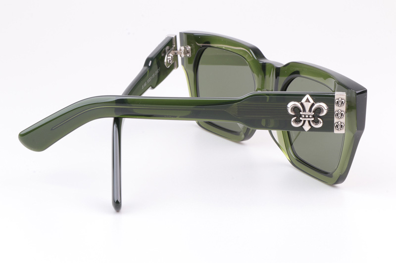 CH8217 Polarized Sunglasses Green Gray