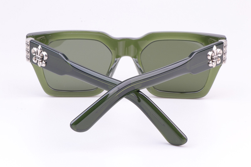 CH8217 Polarized Sunglasses Green Gray