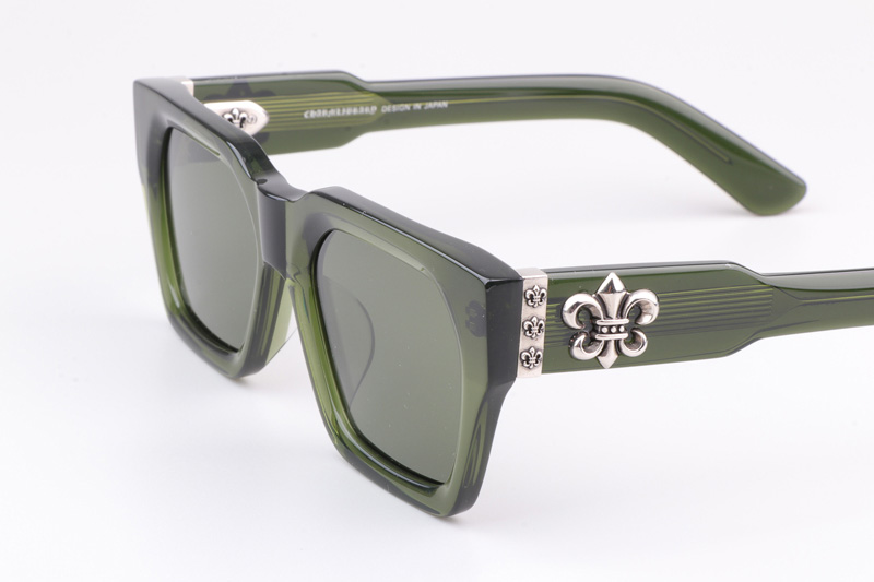 CH8217 Polarized Sunglasses Green Gray