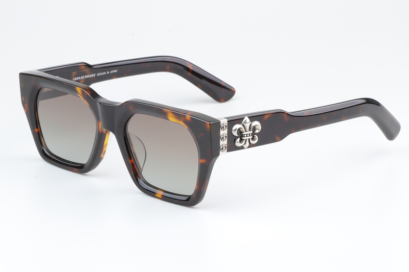CH8217 Polarized Sunglasses Tortoise Gradient Brown