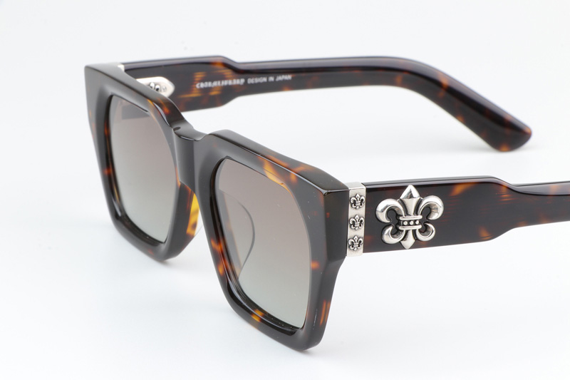 CH8217 Polarized Sunglasses Tortoise Gradient Brown