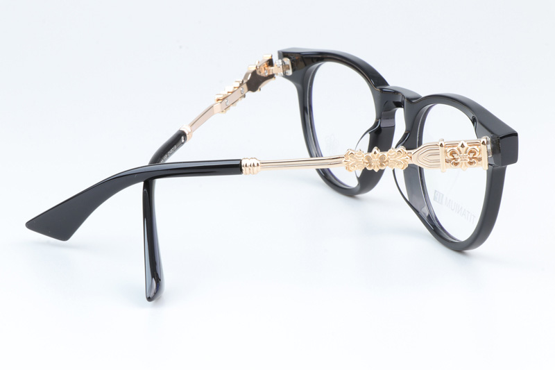 CH8219 Eyeglasses Black Gold