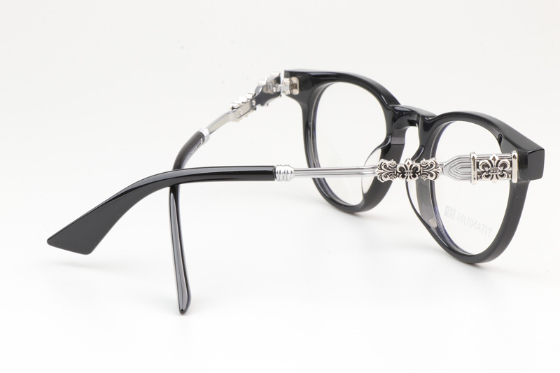 CH8219 Eyeglasses Black Silver