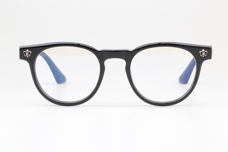 CH8219 Eyeglasses Black Silver