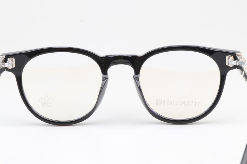 CH8219 Eyeglasses Black Silver