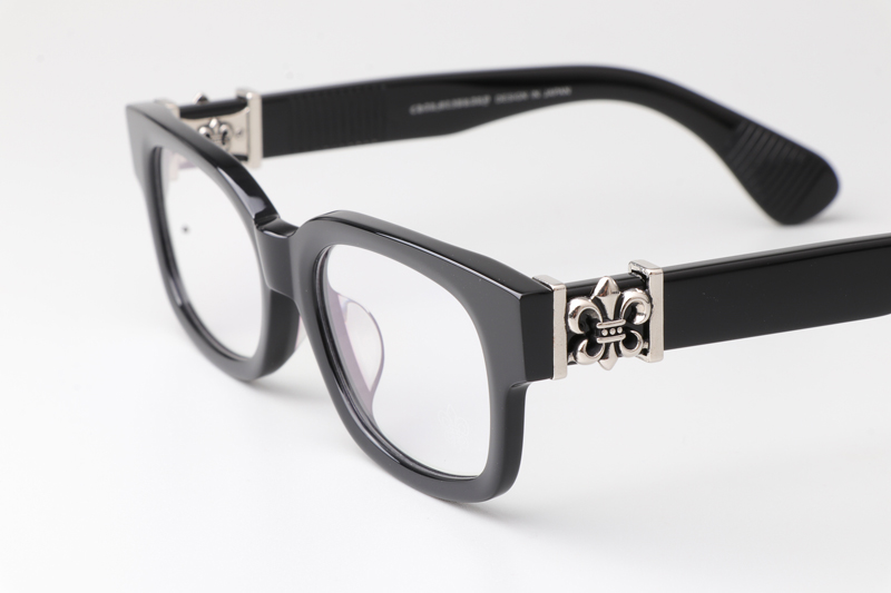 CH8233 Eyeglasses Black Silver