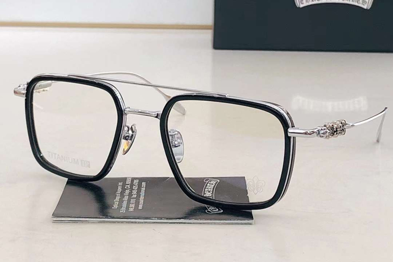 CH8236 Eyeglasses Black Silver