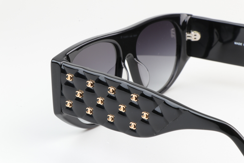 CH9101 Sunglasses Black Gradient Gray