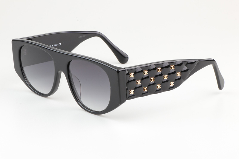 CH9101 Sunglasses Black Gradient Gray