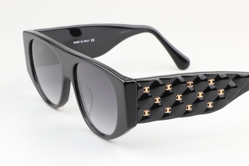 CH9101 Sunglasses Black Gradient Gray