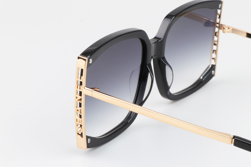 CH9122 Sunglasses Black Gold Gradient Gray