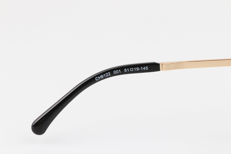 CH9122 Sunglasses Black Gold Gradient Gray