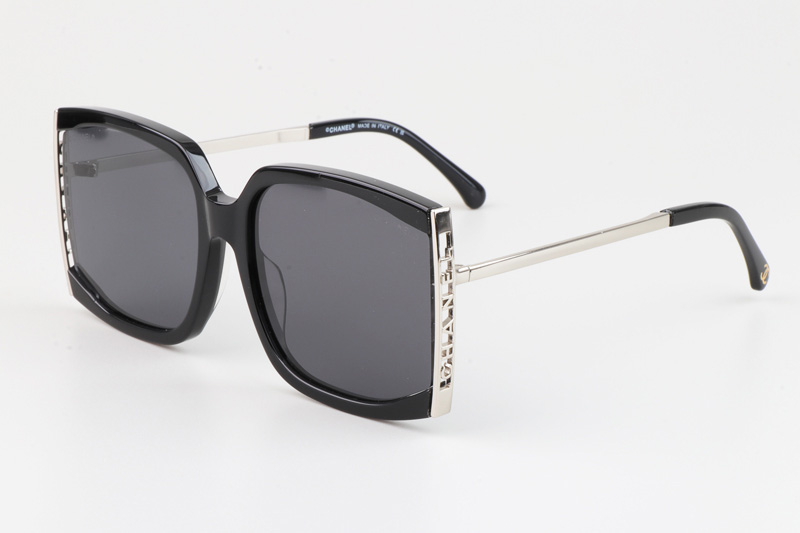 CH9122 Sunglasses Black Silver Gray