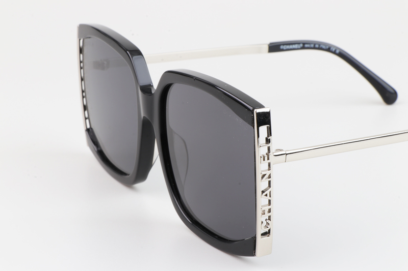 CH9122 Sunglasses Black Silver Gray