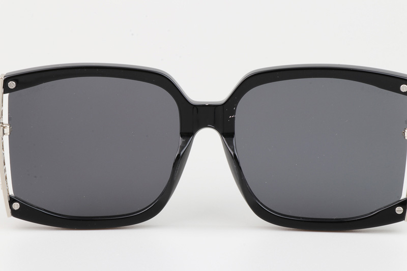 CH9122 Sunglasses Black Silver Gray