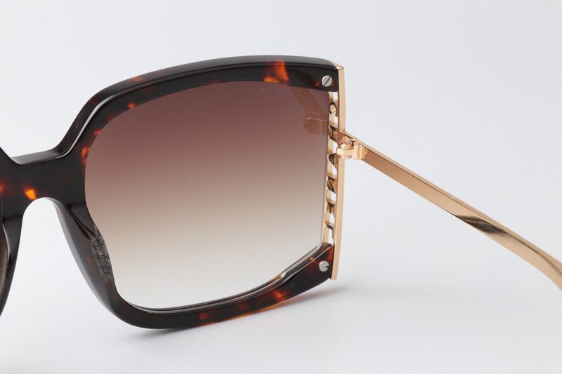 CH9122 Sunglasses Tortoise Gold Gradient Brown