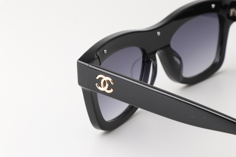 CH9143 Sunglasses Black Gradient Gray