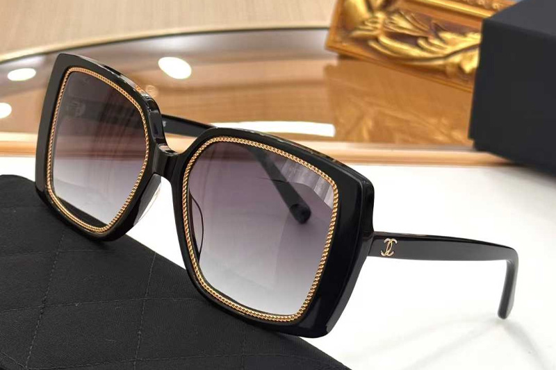 CH9157 Sunglasses Black Gradient Gray