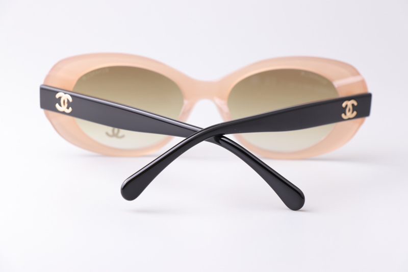 CH9178 Sunglasses Cream Black Gradient Brown