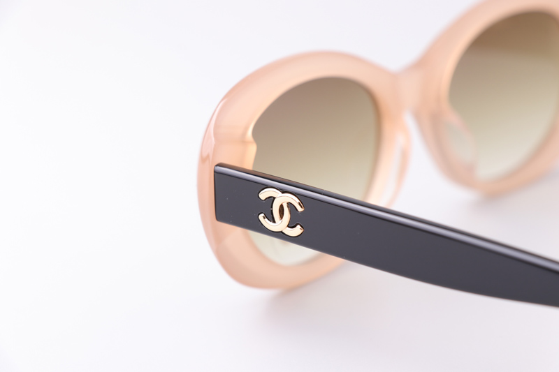 CH9178 Sunglasses Cream Black Gradient Brown
