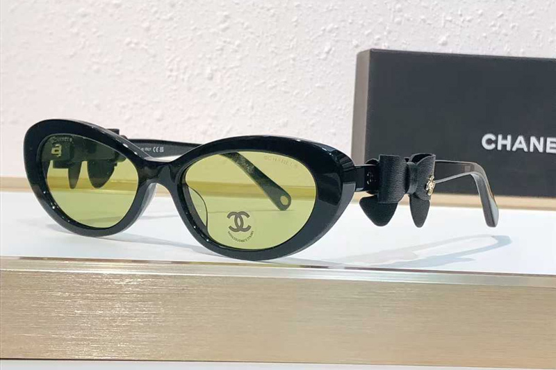CH9181Q Sunglasses Black Green