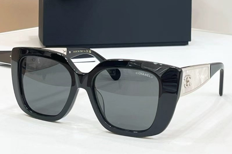 CH9187Q Sunglasses Black Gray