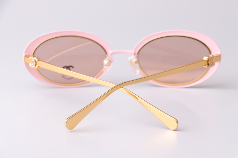 CH9578B Sunglasses Pink Gold Brown
