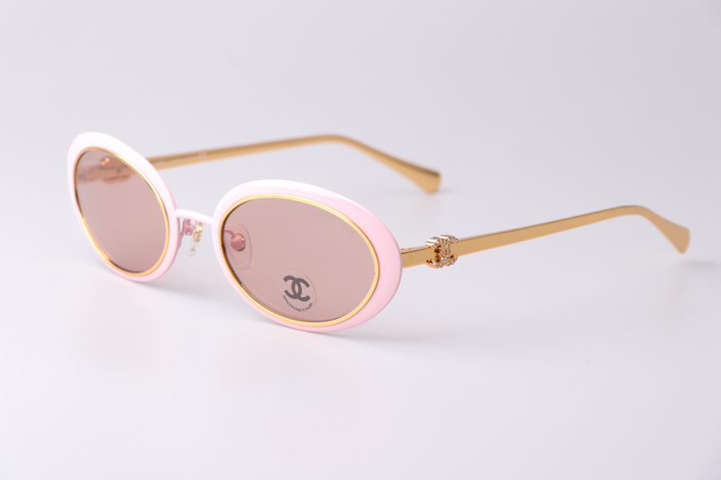 CH9578B Sunglasses Pink Gold Brown