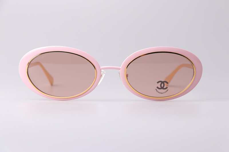 CH9578B Sunglasses Pink Gold Brown