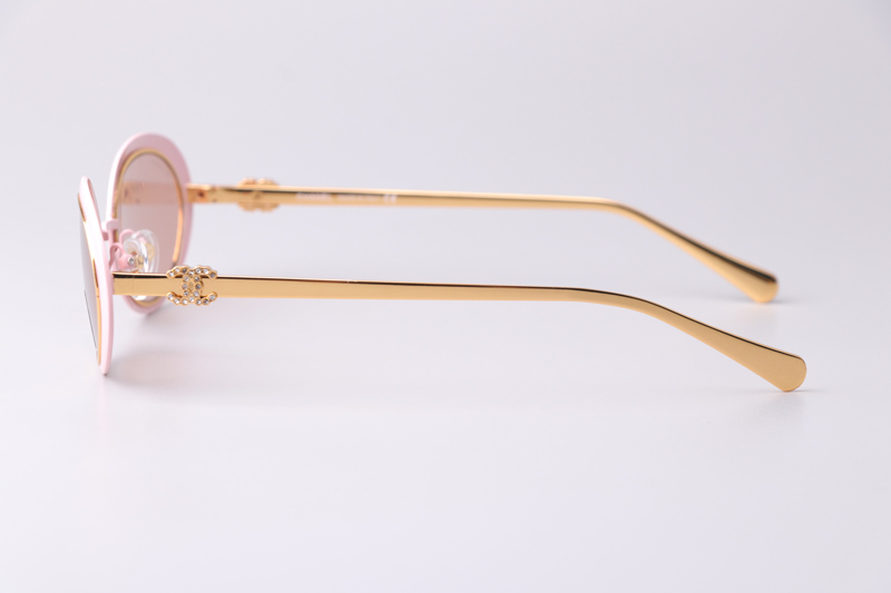 CH9578B Sunglasses Pink Gold Brown