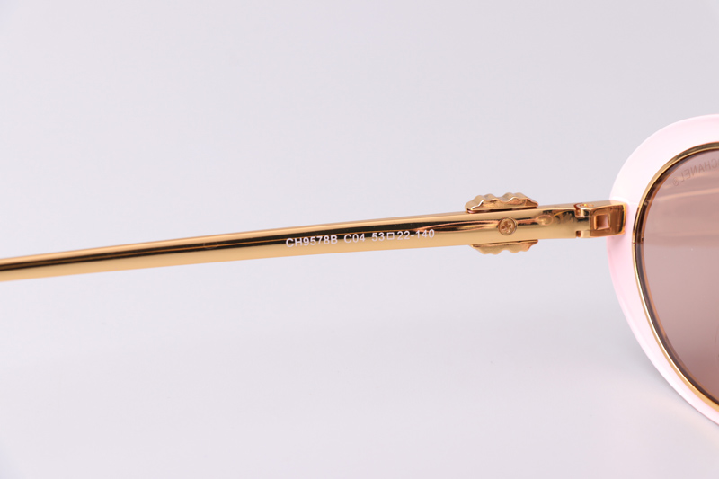 CH9578B Sunglasses Pink Gold Brown
