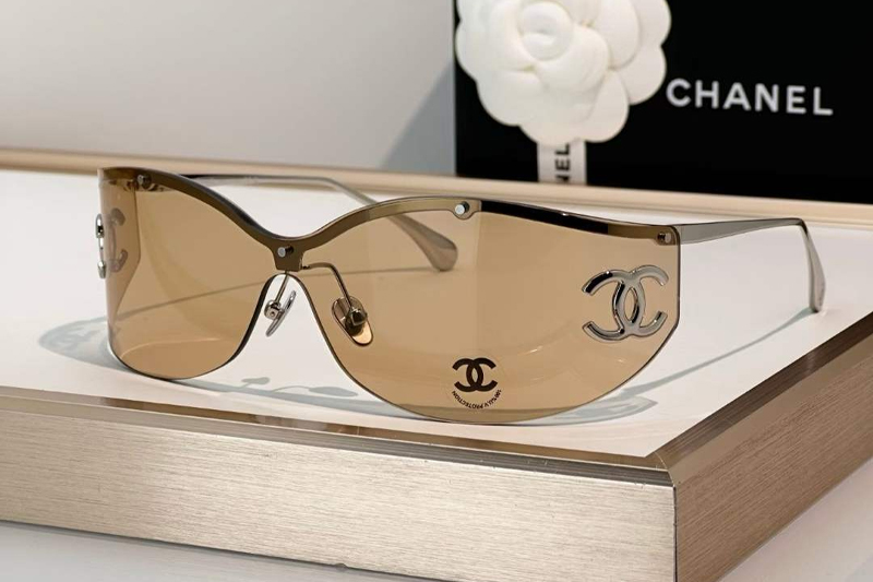 CH9582 Sunglasses Silver Light Brown