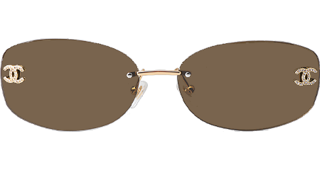 CHA71559 Sunglasses Gold Brown