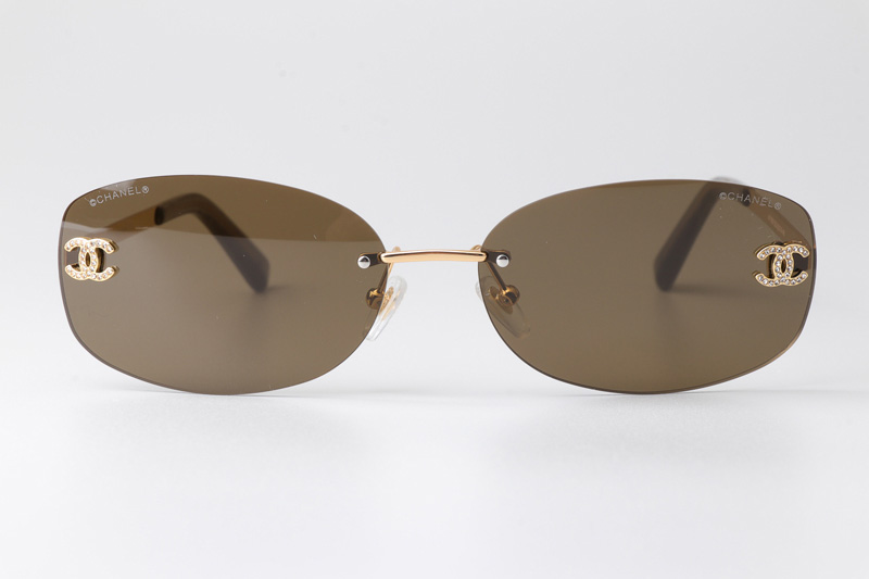 CHA71559 Sunglasses Gold Brown