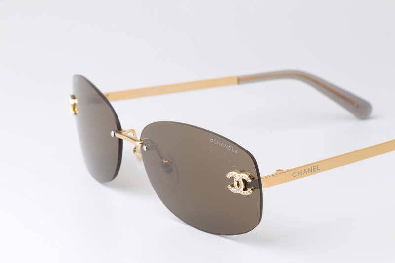 CHA71559 Sunglasses Gold Brown