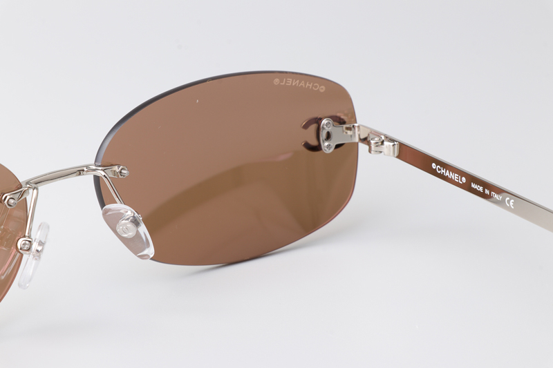 CHA71559 Sunglasses Silver Gold Flash