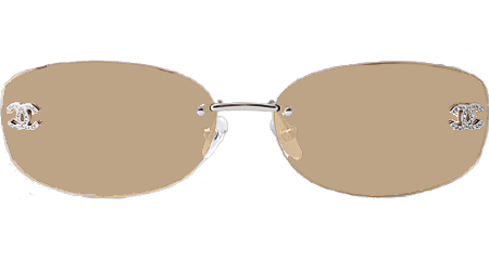 CHA71559 Sunglasses Silver Gold Flash