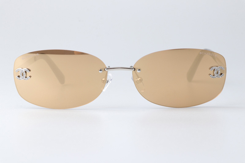 CHA71559 Sunglasses Silver Gold Flash