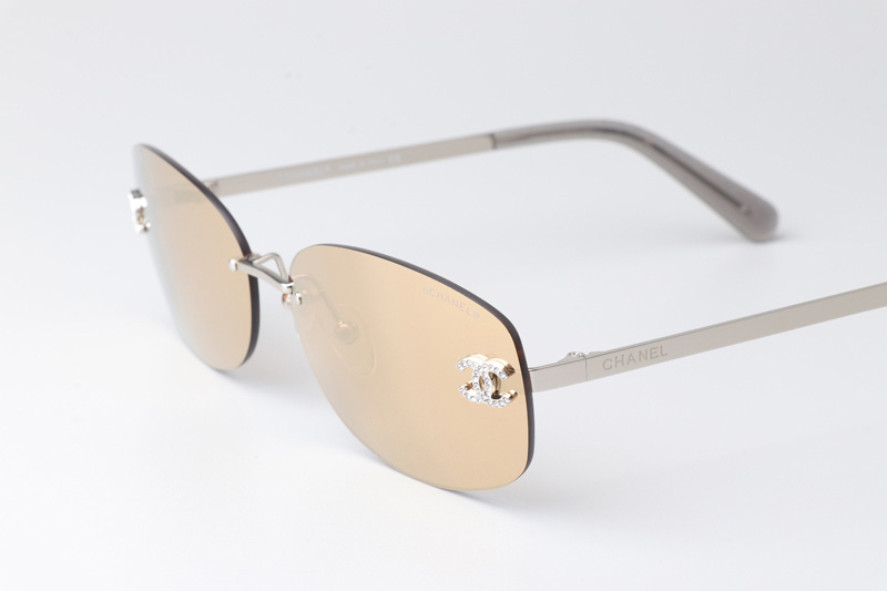 CHA71559 Sunglasses Silver Gold Flash