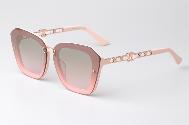 CHA95050 Sunglasses Pink Gradient Gray