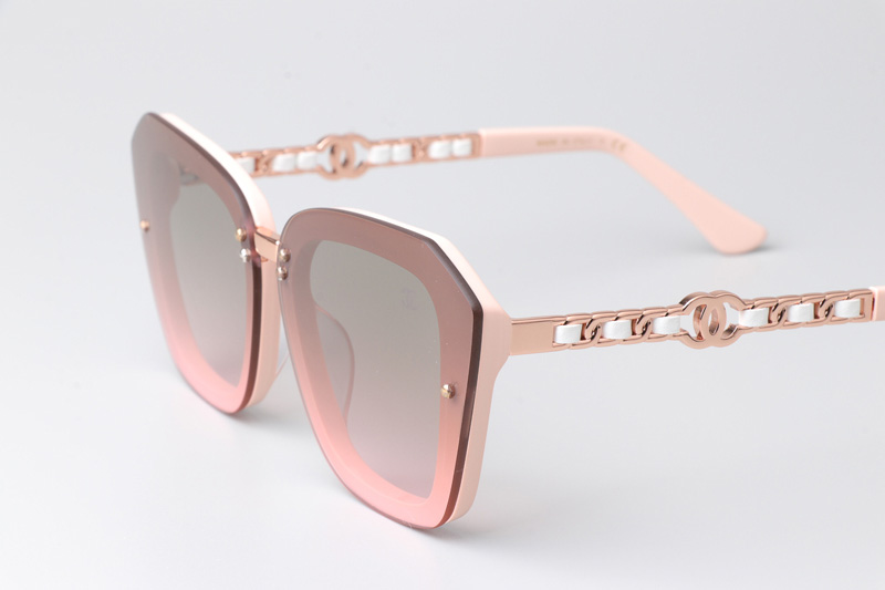 CHA95050 Sunglasses Pink Gradient Gray