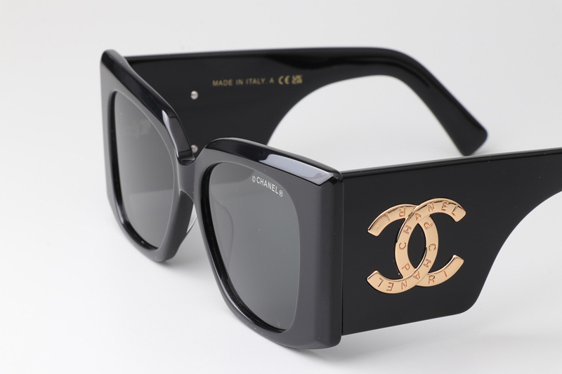 CHA95066 Sunglasses Black Gray