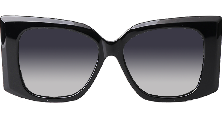 CHA95066 Sunglasses Black White Gradient Gray