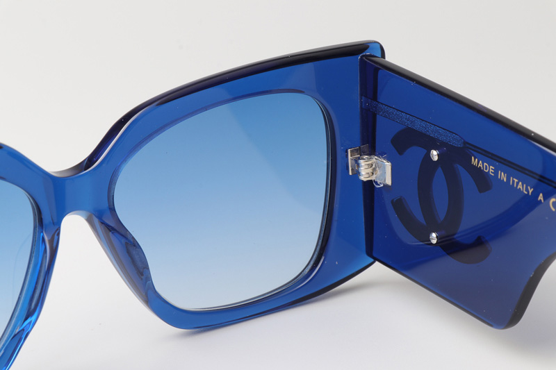 CHA95066 Sunglasses Blue Gradient Blue