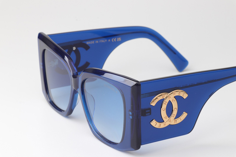 CHA95066 Sunglasses Blue Gradient Blue