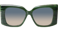 CHA95066 Sunglasses Green White Gradient Gray