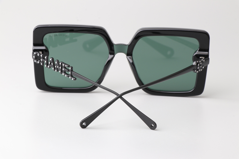 CHA95069 Sunglasses Black Green