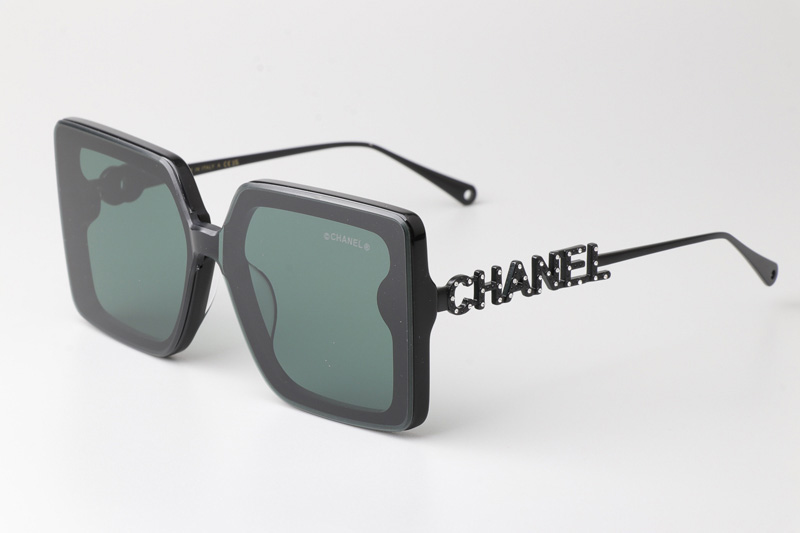 CHA95069 Sunglasses Black Green