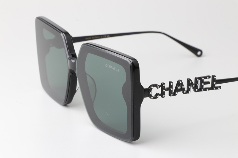 CHA95069 Sunglasses Black Green