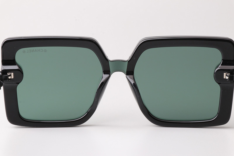 CHA95069 Sunglasses Black Green